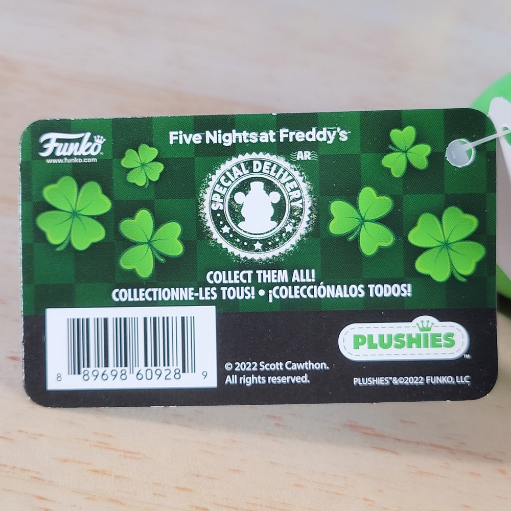 Funko Shamrock Freedy 8" Five Nights At Freddy's Walmart Exclusive Toy Plush NWT - Picture 6 of 6
